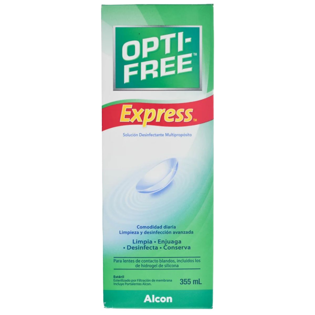 Opti Free Express 355 Ml Solución De Limpieza